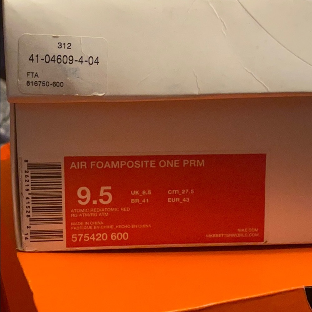9.5 Nike Air Foamposite one PRM with box - Picture 4 of 4